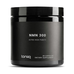 Toniiq NMN capsules bottle view for convenient daily NAD+ support