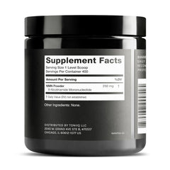 Toniiq NMN powder with scoop for easy daily use