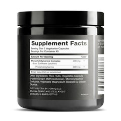 Toniiq PS 50% purity certificate indicates reliable quality and consistency.