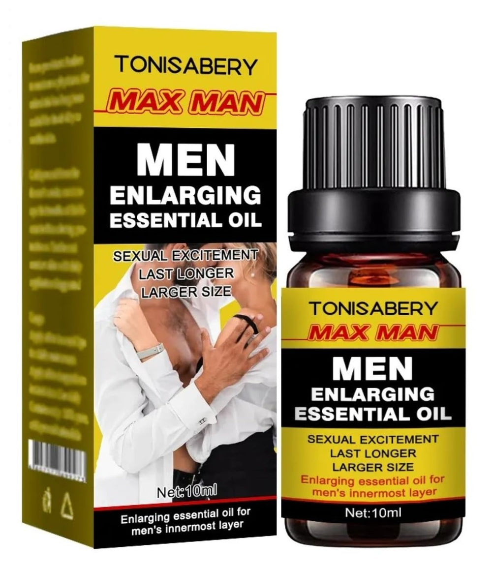 TONISABEREY MAX Man oil yellow bottle ready for at-home massage