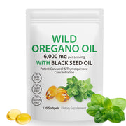 Tooffi Oil of Oregano Softgels bottle with capsules supports daily wellness.