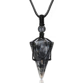 Top Plaza Labradorite 6-Facet pendant with iridescent shimmer for daily wear.