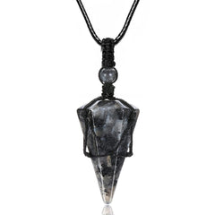 Top Plaza Labradorite 6-Facet pendant with iridescent shimmer for daily wear.