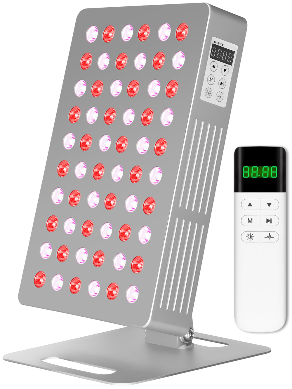 Topcupro red light panel front view for convenient home skincare sessions