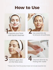 TOPHLD Gua Sha tool pink neck to promote drainage and relaxation
