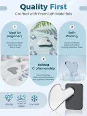 tophld gua sha forehead tool reduces tension and puffiness.