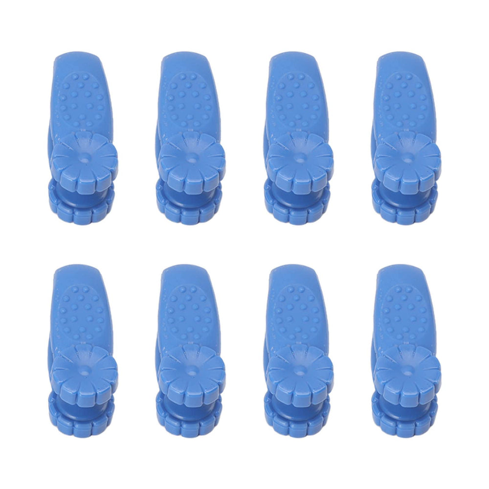 TOPINCN 8pcs hand acupressure clip in blue shown for between-thumb-and-index finger area