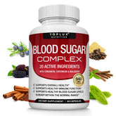 Toplux Blood Sugar Complex bottle front supports daily wellness balance