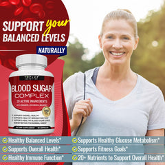 Toplux Blood Sugar Complex capsules are easy to swallow for daily use