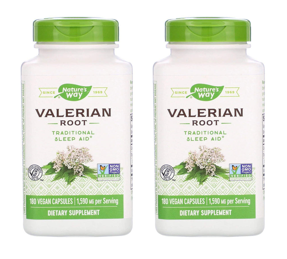 TOPNaturePlus Valerian Root bottle on shelf for nighttime calm.