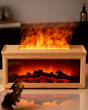 Torlaist fire flame diffuser creating a cozy living room ambience
