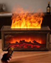 Torlaist fireplace diffuser with 7-color flame lamp creates cozy ambiance for evenings