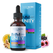 Total Nutra Total Immune 6-in-1 bottle boosts daily wellness with passion fruit flavor.