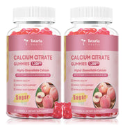 Totaria 2 pack calcium citrate gummies on front bottle for bone health and daily nutrition.