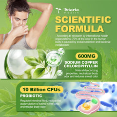 Totaria probiotic label emphasizes gut health support.