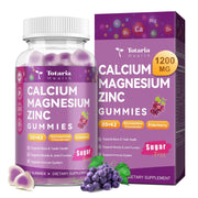 Totaria sugar-free gummies bottle for convenient calcium magnesium zinc supplementation and bone vitality support