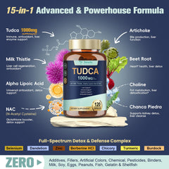 Totaria Tudca beet root image signals botanical detox blend.