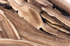 TPL Reishi tea ready slices offer a woodsy infusion with aroma.