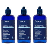 Trace Minerals 40,000 Volts bottle shown for steady hydration and energy.