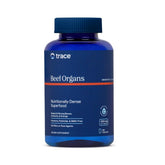 Trace Minerals Beef Organs bottle and capsules for convenient daily wellness.