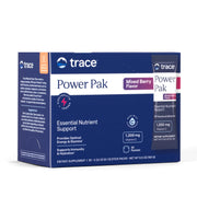 Trace Minerals Berry Power Pak powder tub shows full mineral formula for daily hydration