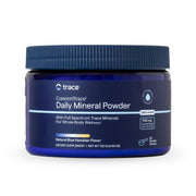 Trace Minerals ConcenTrace daily mineral powder in a tub for easy remineralization.