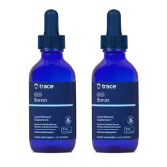Trace Minerals Ionic Boron bottle pour demonstrates easy daily dosing for bone and muscle support.