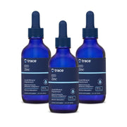 Trace Minerals Ionic Zinc bottle front view with dropper for easy daily dosing