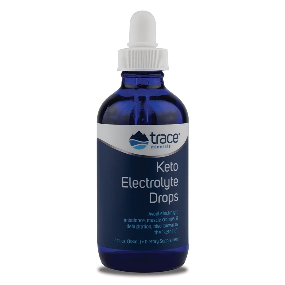 Trace Minerals Keto Electrolyte Drops bottle ready for on-the-go hydration during workouts