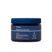 Trace Minerals Magnesium Glycinate Powder bottle ready for a calming bedtime routine.