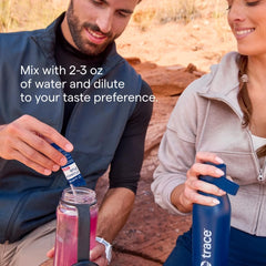 Trace Minerals Power Pak canister scoop shows easy measurement for consistent servings.