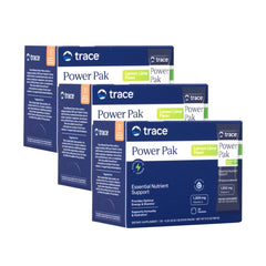 Trace Minerals Power Pak lemon-lime packet for convenient daily minerals and electrolyte support.