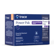Trace Minerals Power Pak Concord grape packet in hand for easy daily mineral support.