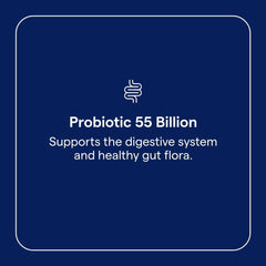 Trace Minerals Probiotic 55B bottle with capsules ready for daily use