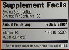 Trader Joe's Vitamin D-3 1000IU bottle in light-protected packaging preserves potency