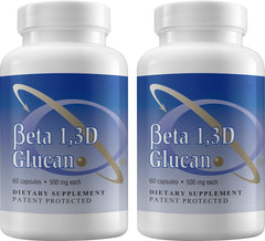 Transfer Point beta-1,3D glucan capsules in bottle highlight immune support potential.