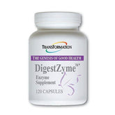 TRANSFORMATION DigestZyme bottle close-up—gentle support after meals.