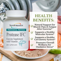 Transformation Protease IFC blend label visible emphasizing protein digestion support
