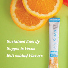 Assorted TransformHQ Boost Shot flavors displayed for variety and taste.