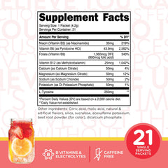 TransformHQ Hydration Drink Mix glass with prepared strawberry lemonade beverage.