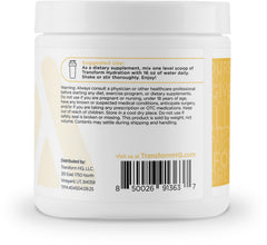 Close-up of electrolytes and vitamins in TransformHQ Hydration formula.