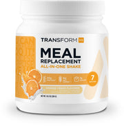 TransformHQ orange cream meal replacement bottle showing gluten free formula