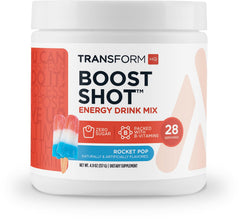 TransformHQ Rocket Pop powder tub with a clean daily energy boost