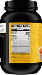 TransformHQ Whey Protein Isolate Vanilla Creme Brulee label with 28 servings per container