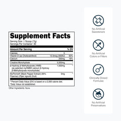 Transparent Labs Creatine HMB pour into glass demonstrates easy mixing.