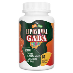 Trasicolor liposomal GABA bottle showing enhanced absorption and calm potential.