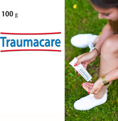 Texture close-up of Traumacare Cream for smooth application.