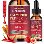 Trawecual liposomal cayenne dropper for fast-absorbing daily vitality.