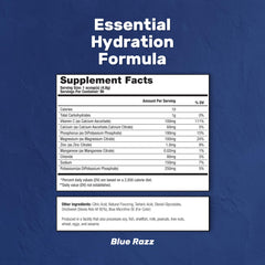 Treigning Lab Hydration powder pour demonstrates quick-dissolve action for fast refreshment.