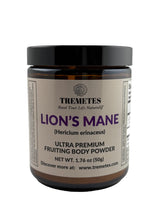 Tremetes Lion’s Mane powder jar closeup supports daily focus and mental clarity.